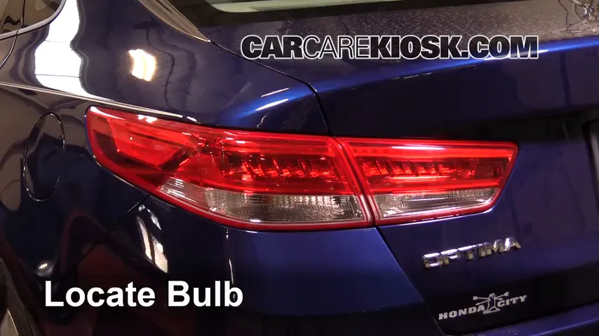 2016 Kia Optima EX 2.4L 4 Cyl. Lights Reverse Light (replace bulb)